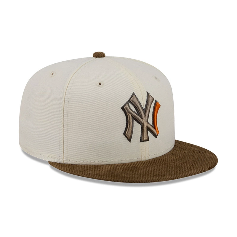GORRA 59FIFTY MLB NEW YORK YANKEES CORDUROY BLANCO - 2