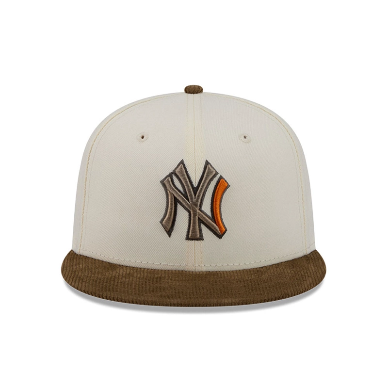 GORRA 59FIFTY MLB NEW YORK YANKEES CORDUROY BLANCO - 3