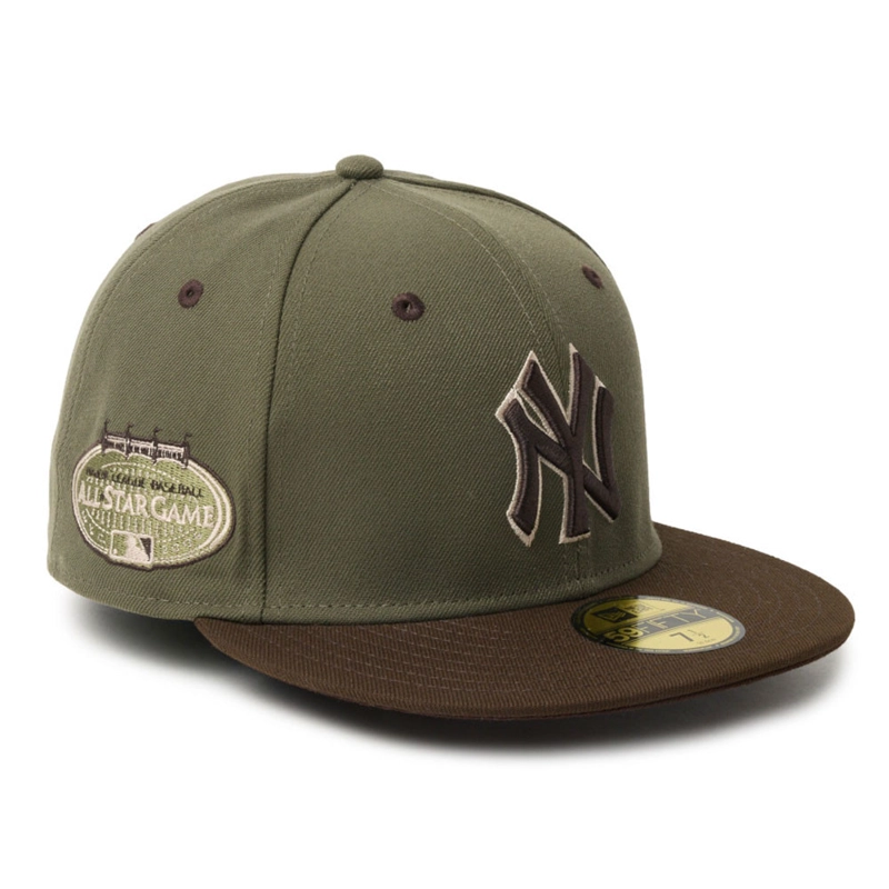 GORRA 59FIFTY MLB NEW YORK YANKEES CAMOUFLAGE COLOR VERDE - 3