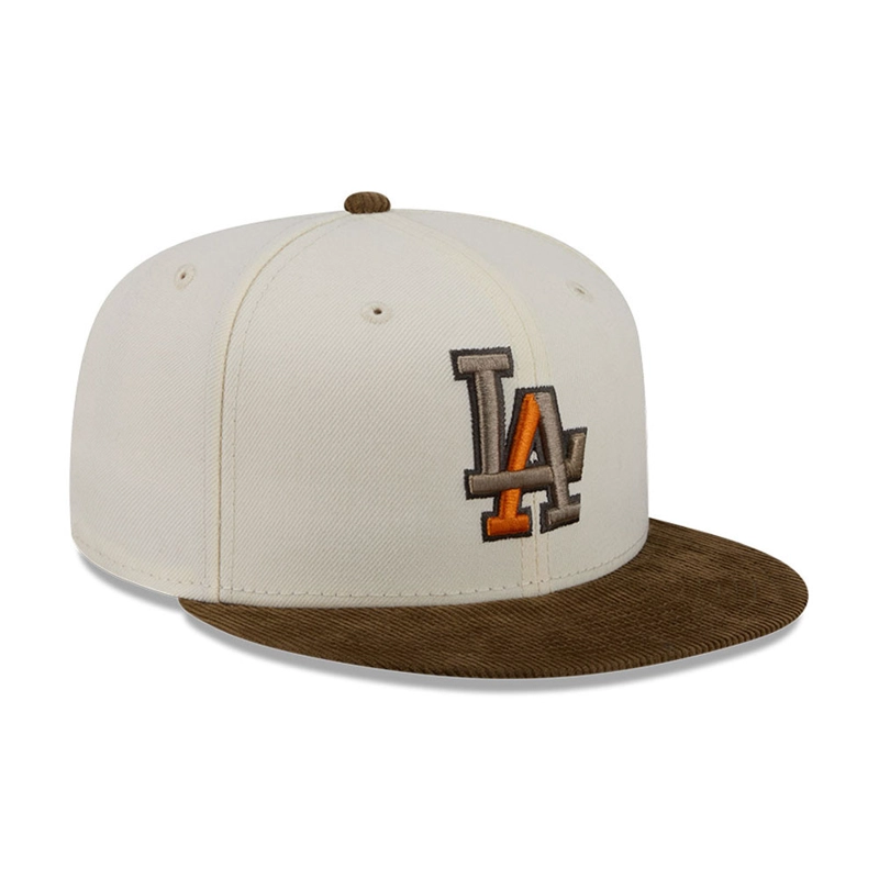 GORRA 59FIFTY MLB LOS ANGELES DODGERS CORDUROY BLANCO - 2
