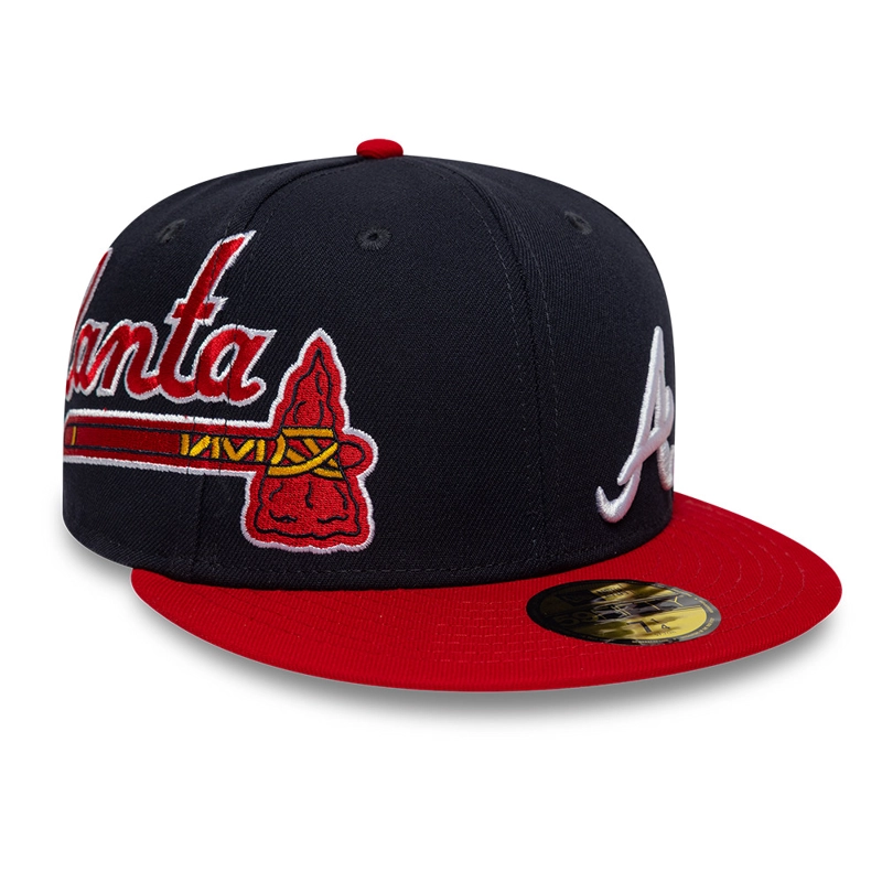GORRA 59FIFTY MLB ATLANTA BRAVES MLB MULTI LOGO AZUL - 3