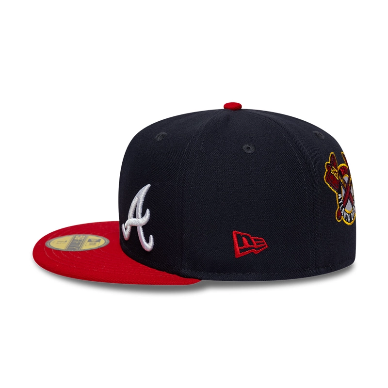GORRA 59FIFTY MLB ATLANTA BRAVES MLB MULTI LOGO AZUL - 4