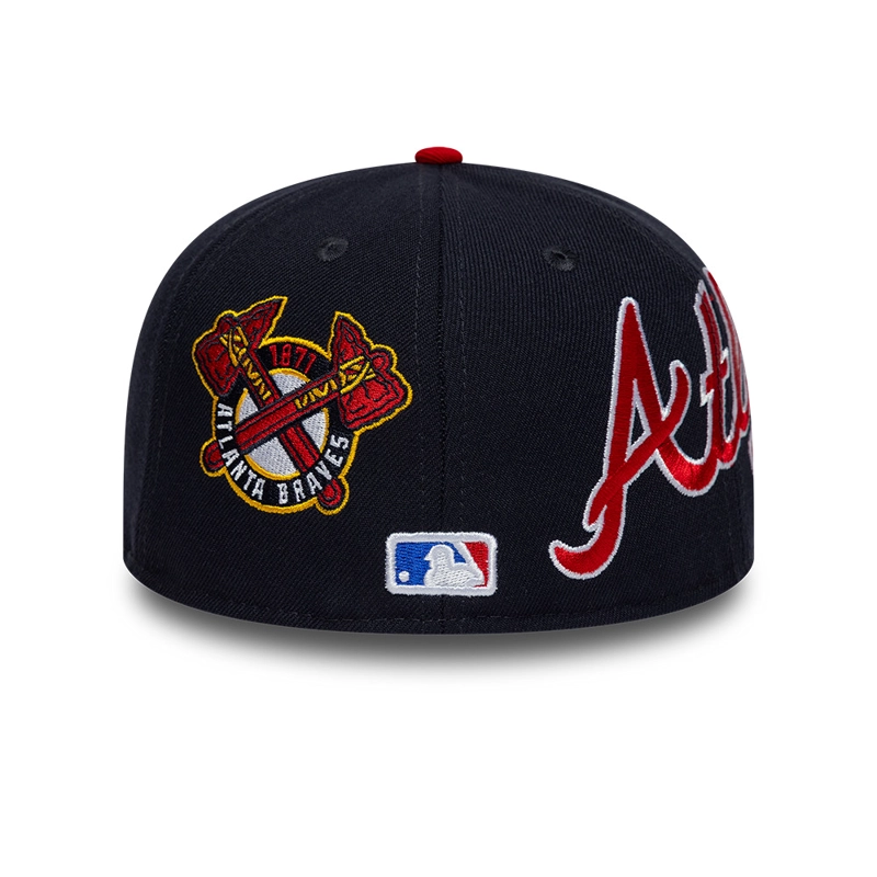 GORRA 59FIFTY MLB ATLANTA BRAVES MLB MULTI LOGO AZUL - 6