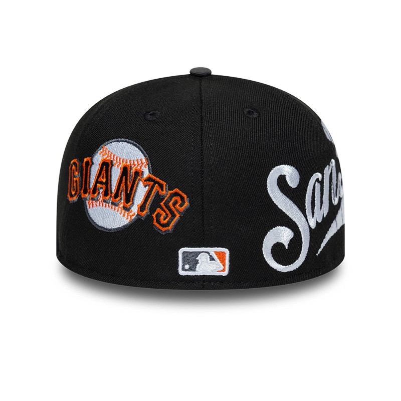GORRA 59FIFTY MLB SAN FRANCISCO GIANTS MLB MULTI LOGO NEGRO - 6