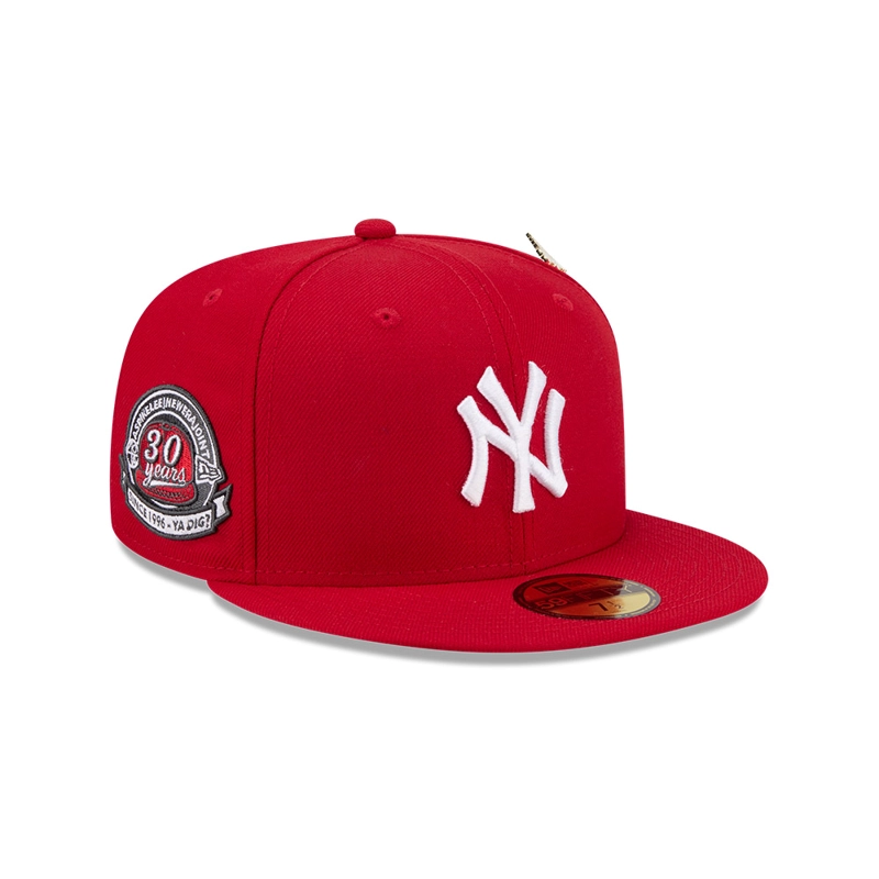 GORRA 59FIFTY MLB NEW YORK YANKEES SPIKE LEE ANIVERSARY ROJO - 1