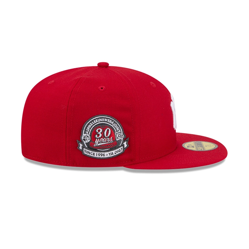 GORRA 59FIFTY MLB NEW YORK YANKEES SPIKE LEE ANIVERSARY ROJO - 5
