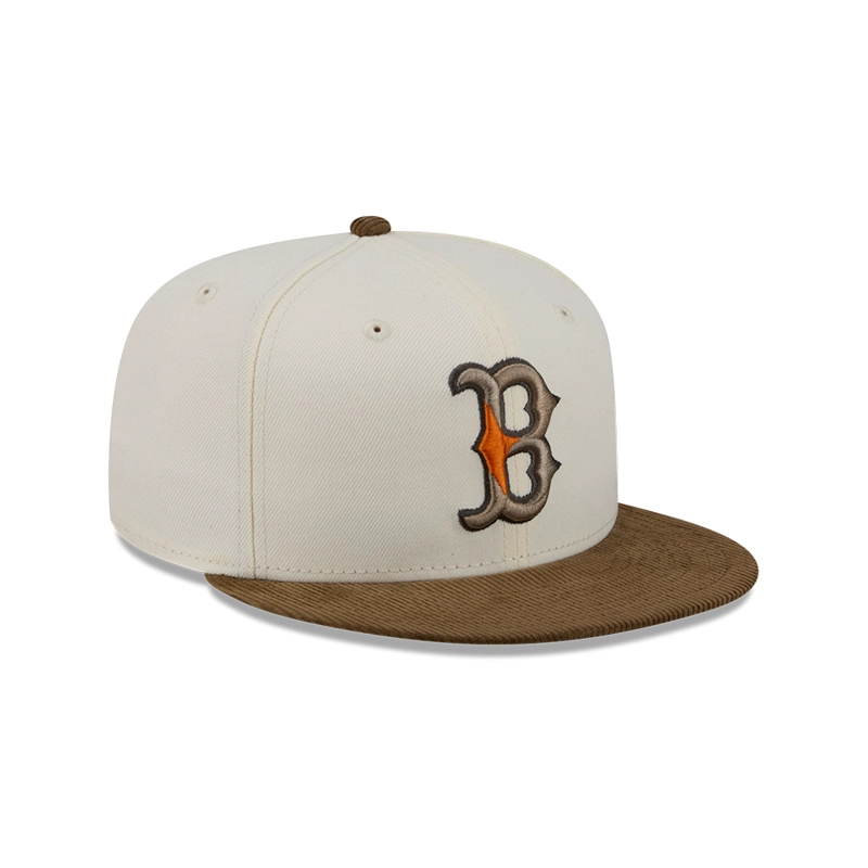 GORRA 59FIFTY MLB BOSTON RED SOX CORDUROY BLANCO - 2