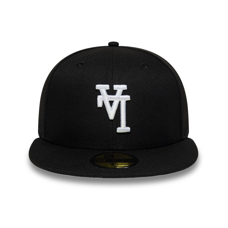 GORRA 59FIFTY MLB LOS ANGELES DODGERS UPSIDE DOWN NEGRO - 3