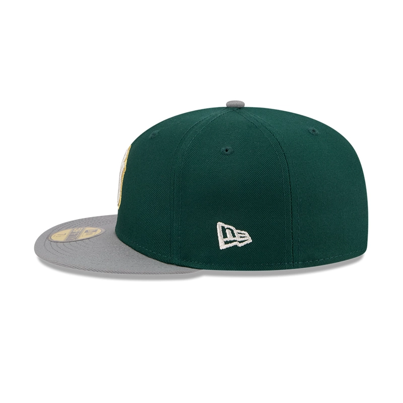 GORRA 59FIFTY MLB NEW YORK YANKEES GREEN STORM VERDE - 4