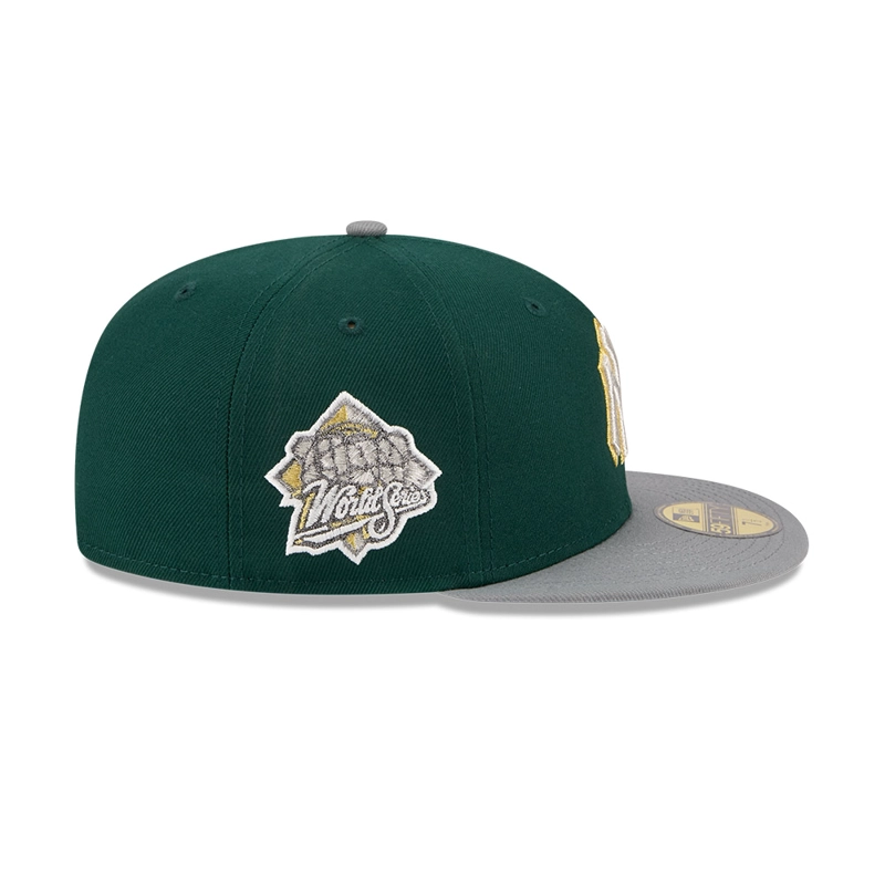 GORRA 59FIFTY MLB NEW YORK YANKEES GREEN STORM VERDE - 5