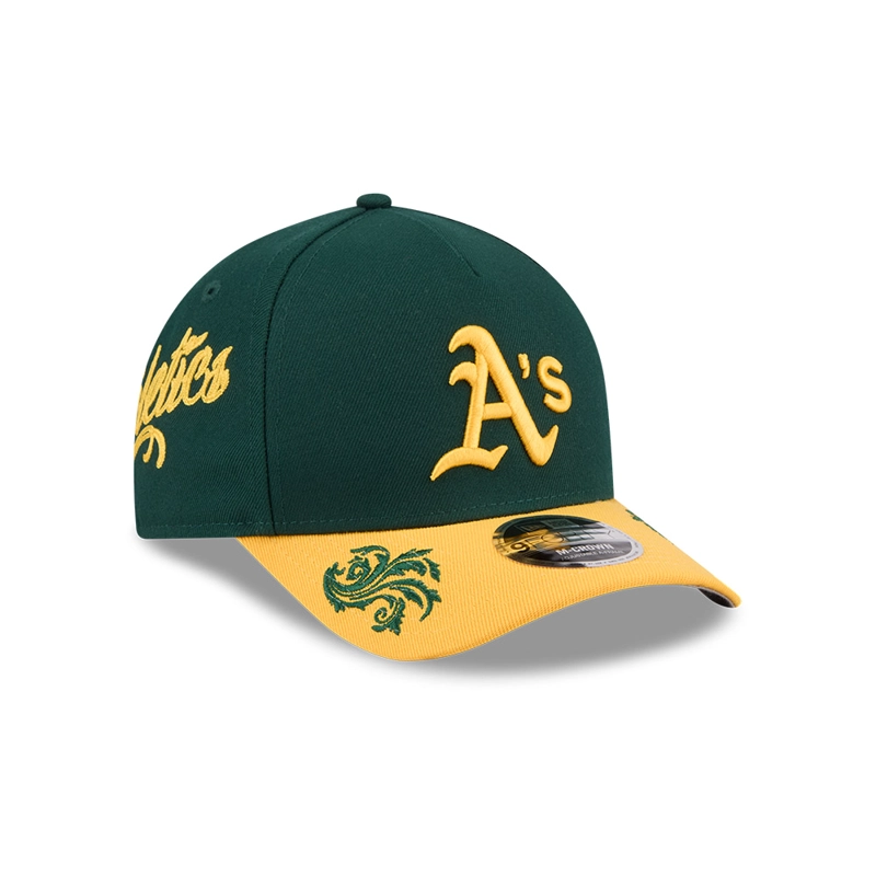 GORRA 9FORTY MC AF MLB OAKLAND ATHLETICS WORDMARK VERDE - 1
