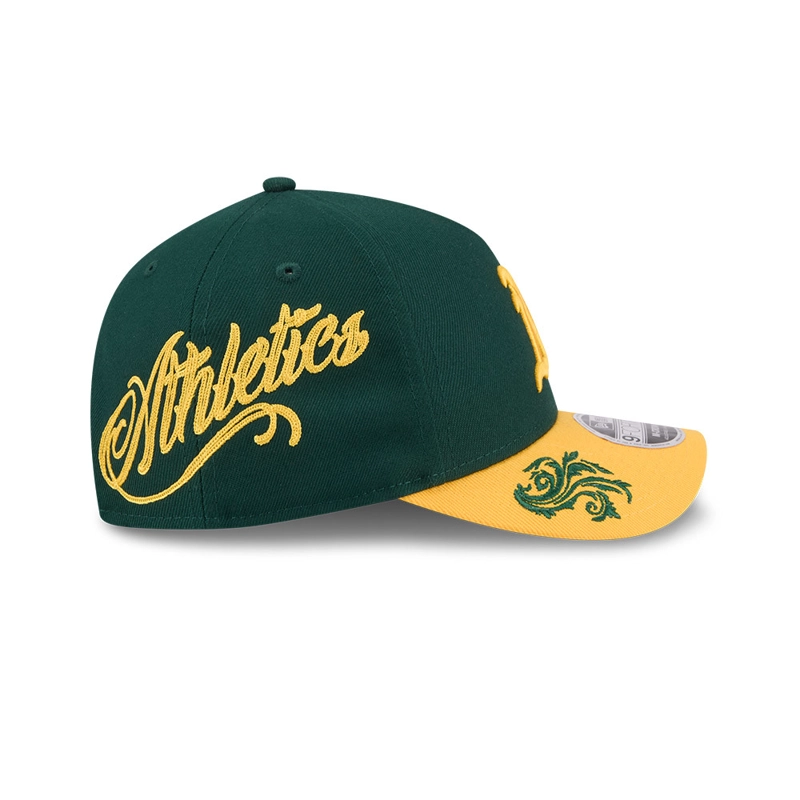 GORRA 9FORTY MC AF MLB OAKLAND ATHLETICS WORDMARK VERDE - 3