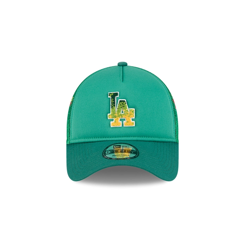 GORRA 9FORTY AF MLB LA DODGERS GRADIENT LOGO FLORAL VERDE - 3