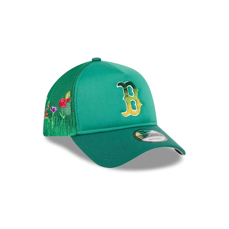 GORRA 9FORTY AF MLB BOS RED SOX GRADIENT LOGO FLORAL VERDE - 2