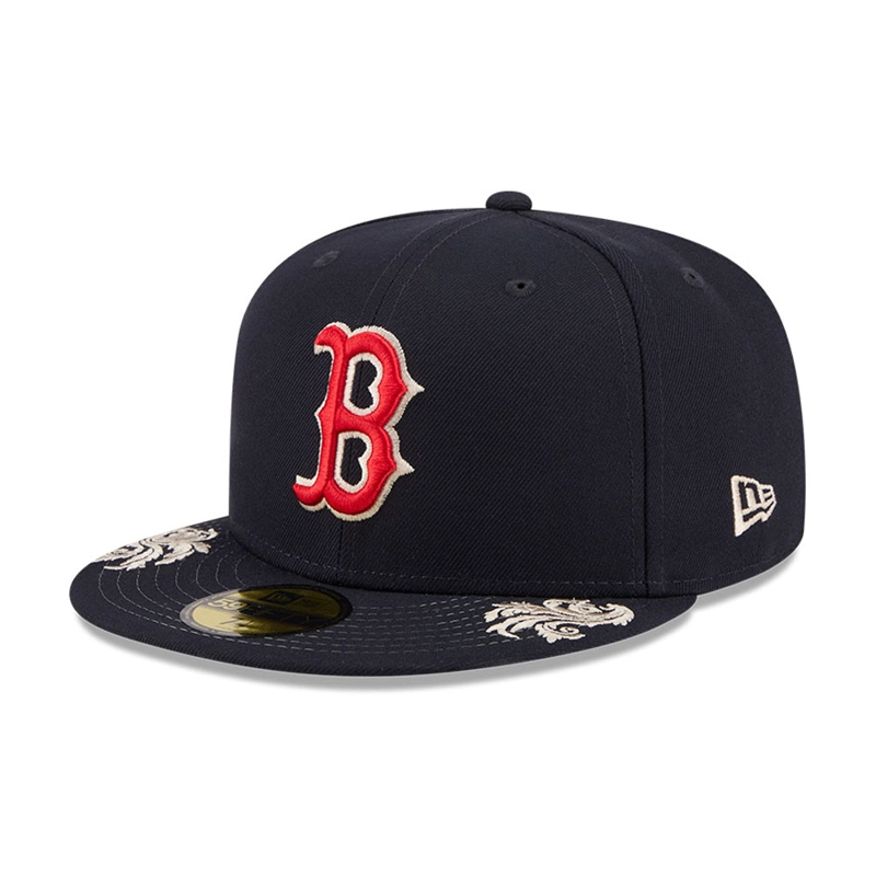 GORRA 59FIFTY MLB BOSTON RED SOX WORDMARK AZUL M. - 2