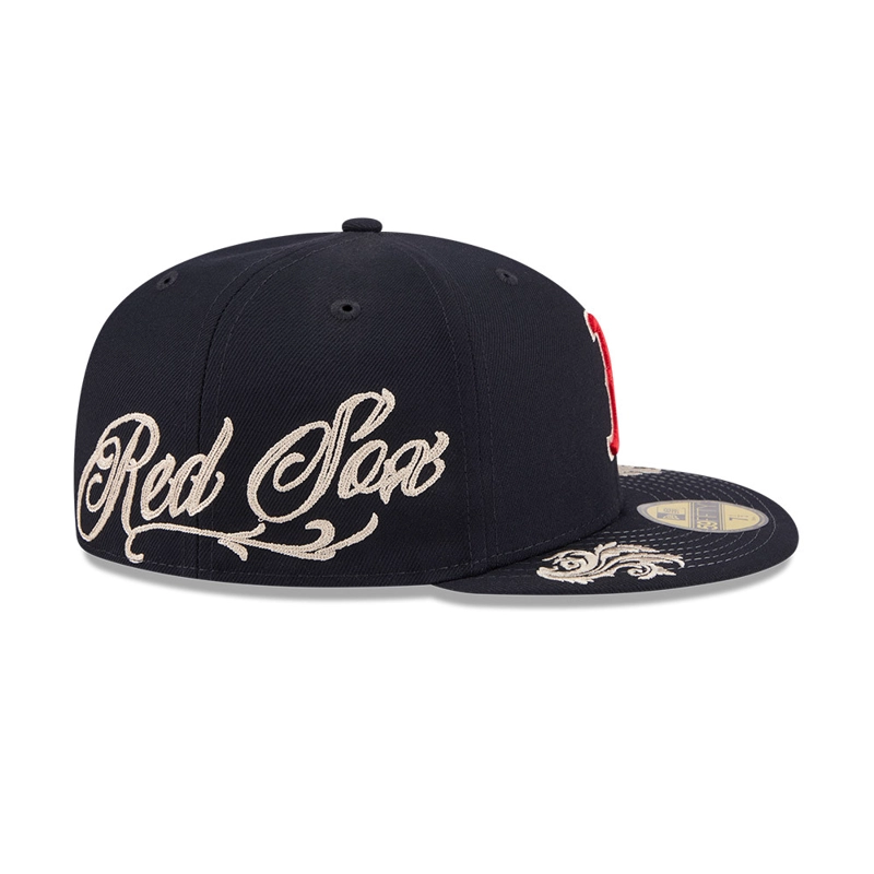 GORRA 59FIFTY MLB BOSTON RED SOX WORDMARK AZUL M. - 4