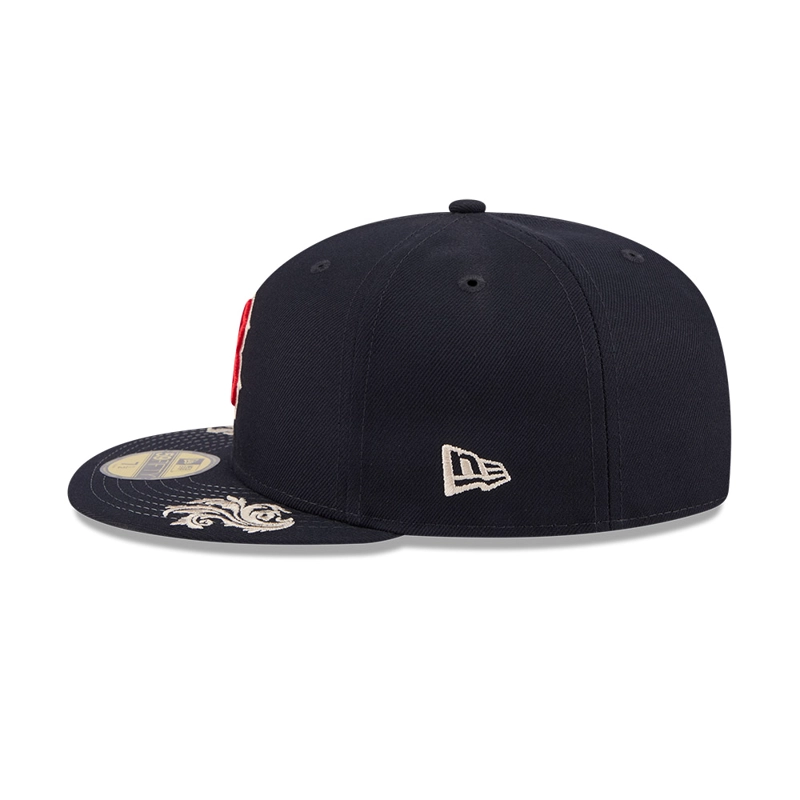 GORRA 59FIFTY MLB BOSTON RED SOX WORDMARK AZUL M. - 5