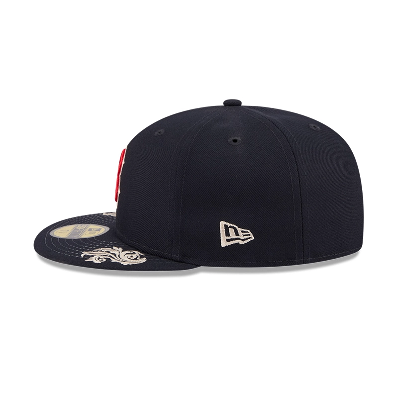 GORRA 59FIFTY MLB BOSTON RED SOX WORDMARK AZUL M. - 5