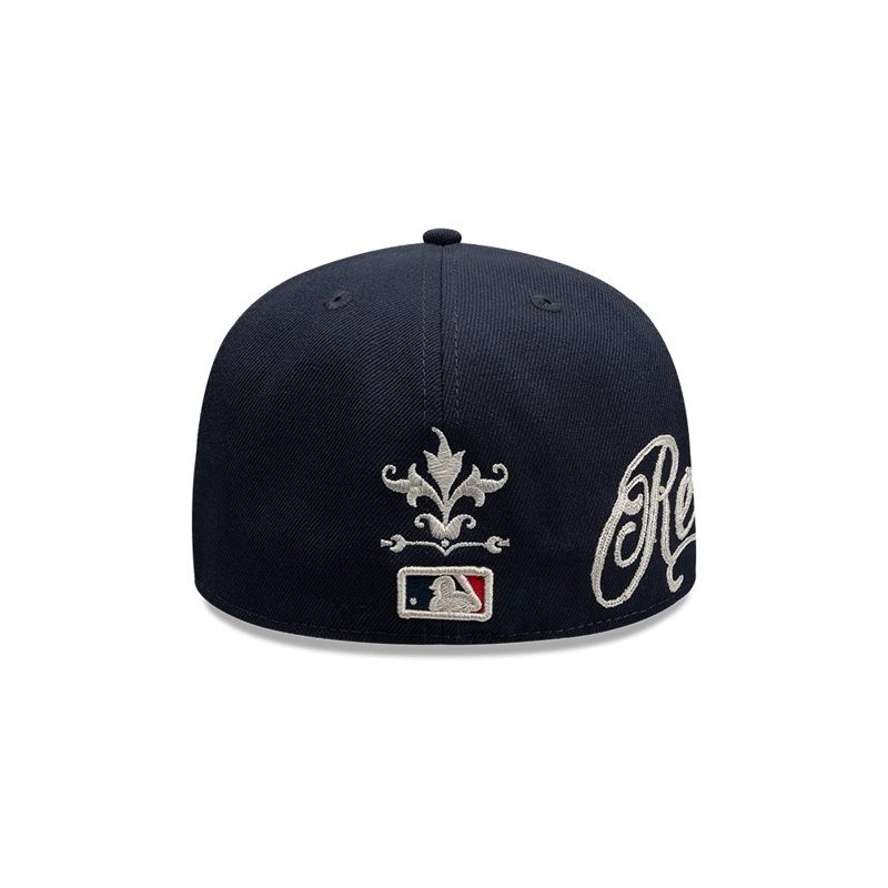 GORRA 59FIFTY MLB BOSTON RED SOX WORDMARK AZUL M. - 6