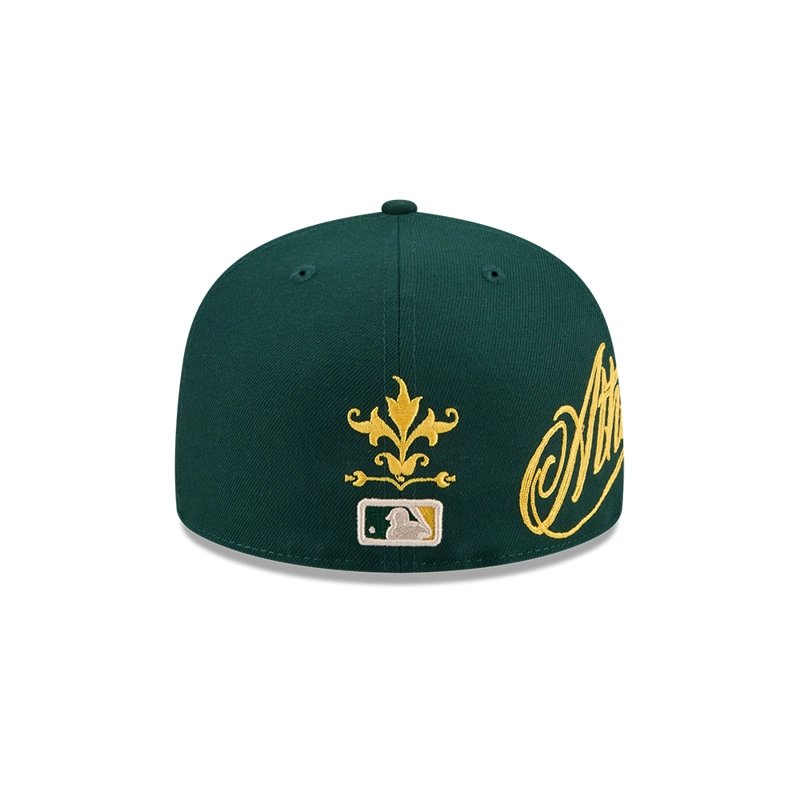 GORRA 59FIFTY MLB OAKLAND ATHLETICS WORDMARK VERDE - 4
