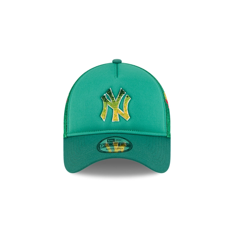 GORRA 9FORTY AF MLB NY YANKEES GRADIENT LOGO FLORAL VERDE - 3