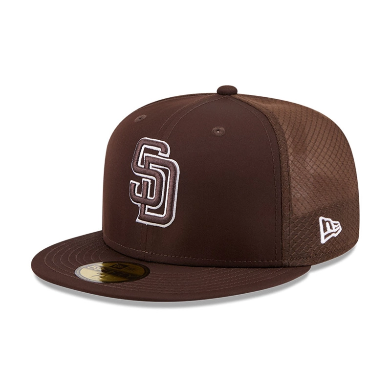 GORRA 59FIFTY MLB S. DIEGO PADRES BAT. PRCT FAN PACK MARRON - 1