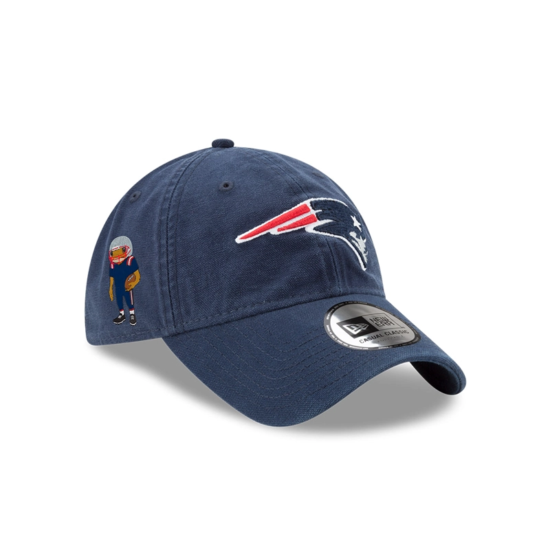 GORRA CASUAL CLASSIC CONCHO  NFL NEW ENGLAND PATRIOTS BAD BUNNY SUPER TAZON AZUL - 1