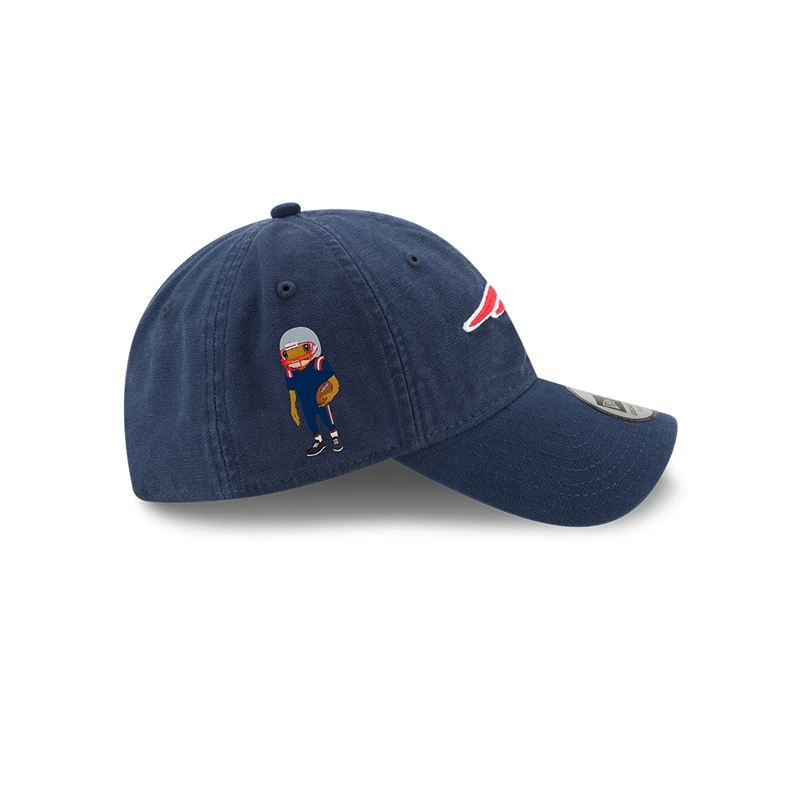 GORRA CASUAL CLASSIC CONCHO  NFL NEW ENGLAND PATRIOTS BAD BUNNY SUPER TAZON AZUL - 4