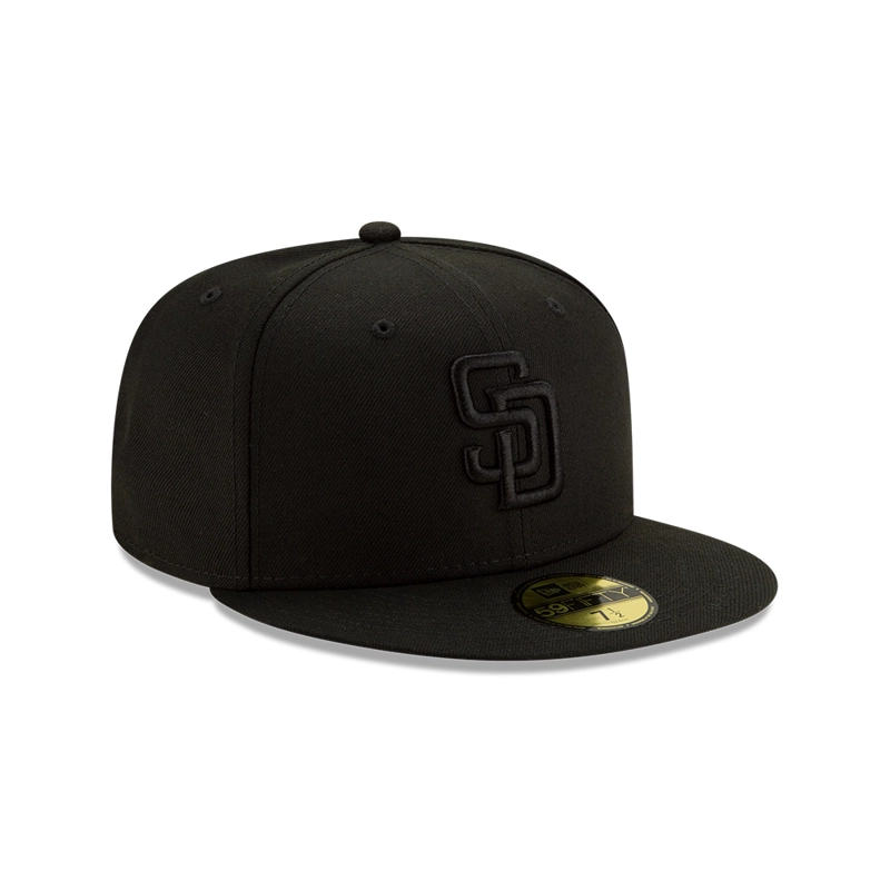 GORRA 59FIFTY MLB SAN DIEGO PADRES BASIC BLKBLK FIT NEGRO - 2