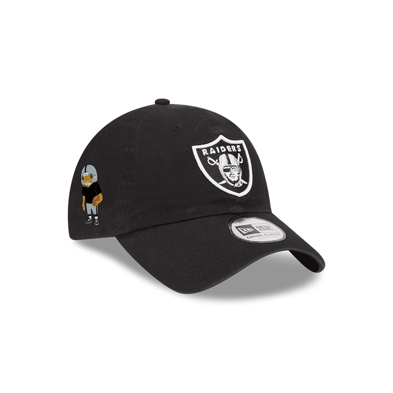 GORRA CASUAL CLASSIC CONCHO  NFL LAS VEGAS RAIDERS BAD BUNNY SUPERBOWL NEGRO - 1