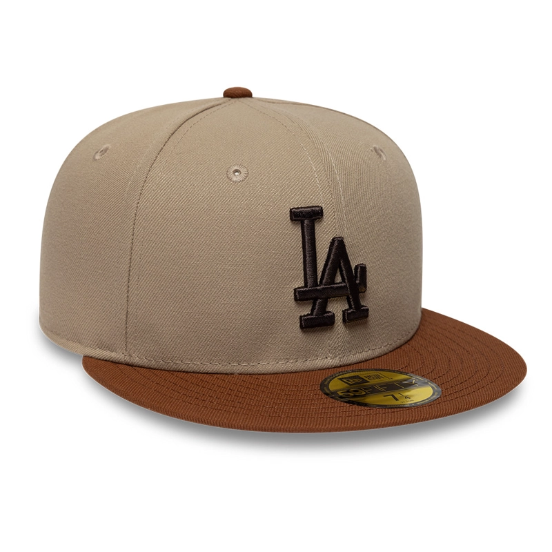GORRA 59FIFTY MLB LOS ANGELES DODGERS MOCHA MOUSSE CAFE - 2