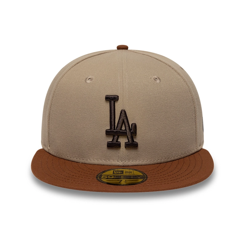 GORRA 59FIFTY MLB LOS ANGELES DODGERS MOCHA MOUSSE CAFE - 3