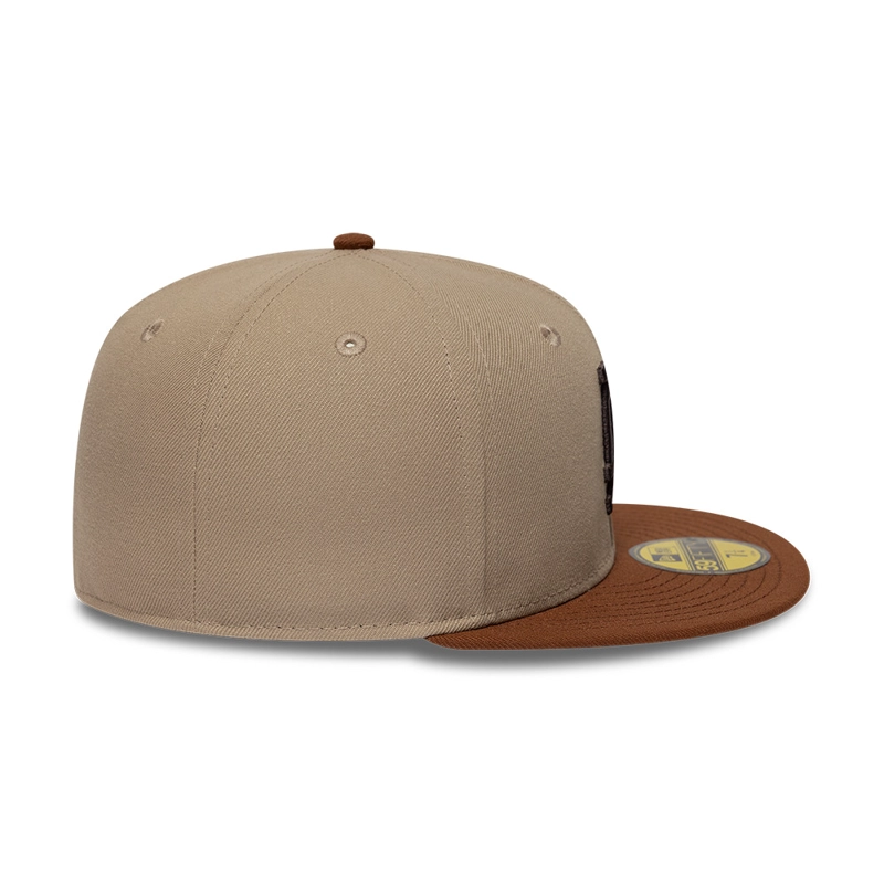 GORRA 59FIFTY MLB LOS ANGELES DODGERS MOCHA MOUSSE CAFE - 4