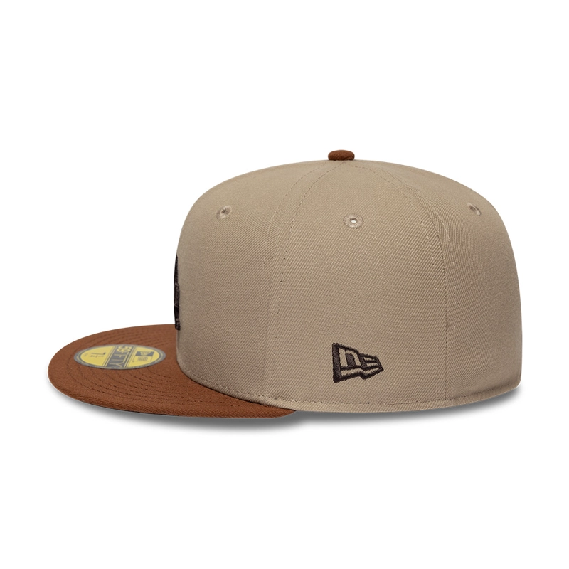 GORRA 59FIFTY MLB LOS ANGELES DODGERS MOCHA MOUSSE CAFE - 5