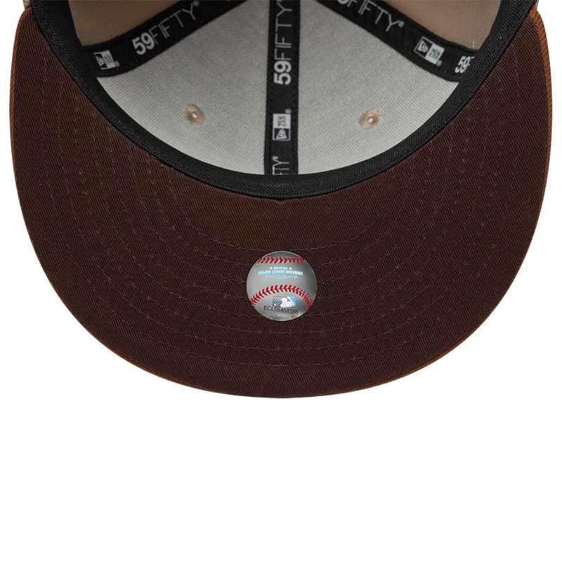 GORRA 59FIFTY MLB LOS ANGELES DODGERS MOCHA MOUSSE CAFE - 7