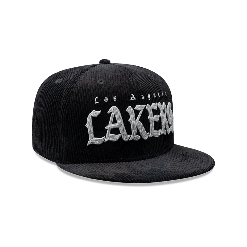 GORRA 9FIFTY NBA LOS ANGELES LAKERS OLD ENGLISH NEGRO - 2