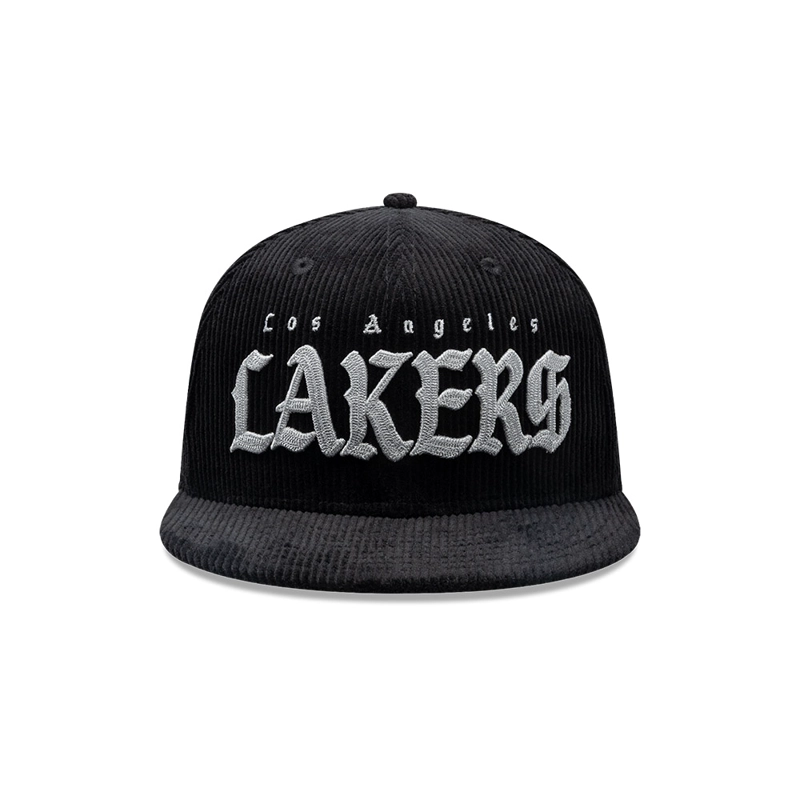 GORRA 9FIFTY NBA LOS ANGELES LAKERS OLD ENGLISH NEGRO - 3