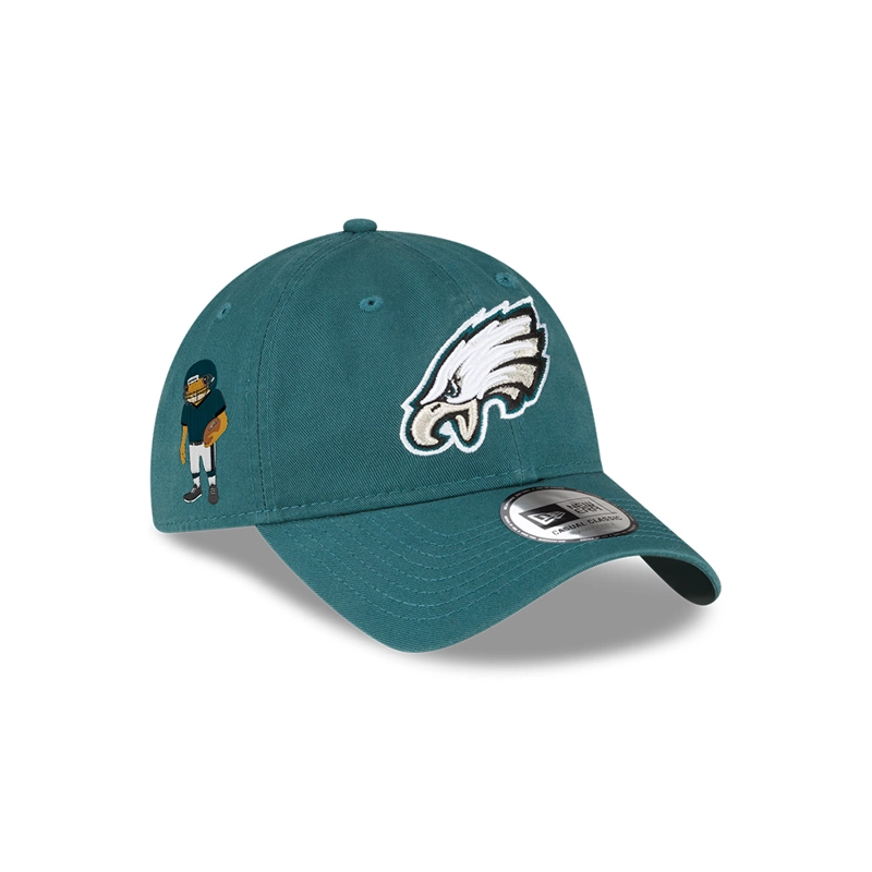 GORRA CASUAL CLASSIC CONCHO  NFL PHILADELPHIA EAGLES BAD BUNNY SUPER TAZON VERDE - 1