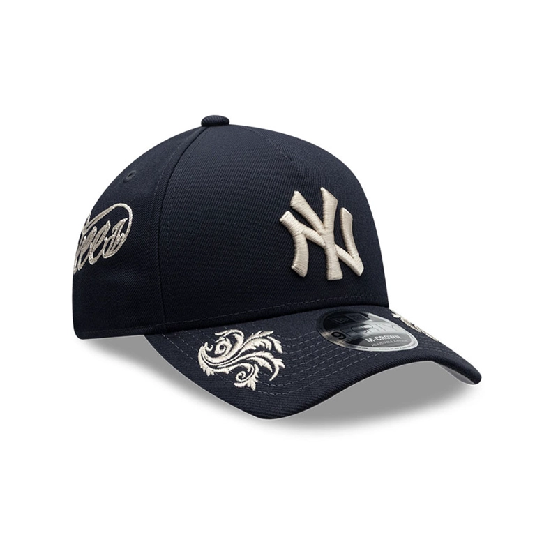 GORRA 9FORTY MLB NEW YORK YANKEES WORDMARK AZUL M. - 1