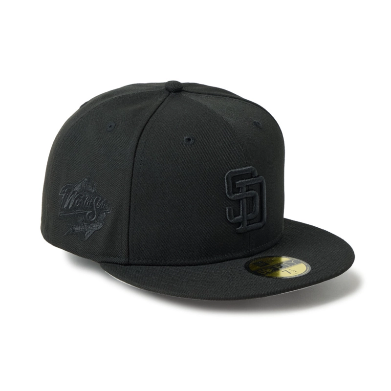 GORRA 59FIFTY MLB SAN DIEGO PADRES TONAL LOGO NEGRO - 1