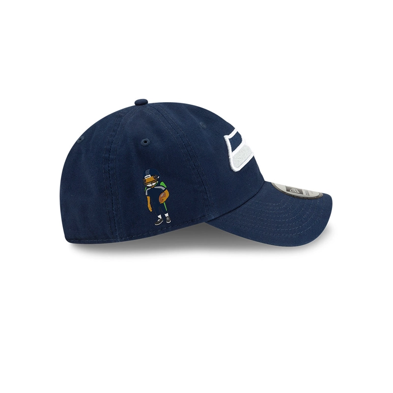 GORRA CASUAL CLASSIC CONCHO  NFL SEATTLE SEAHAWKS BAD BUNNY SUPER TAZON AZUL - 5
