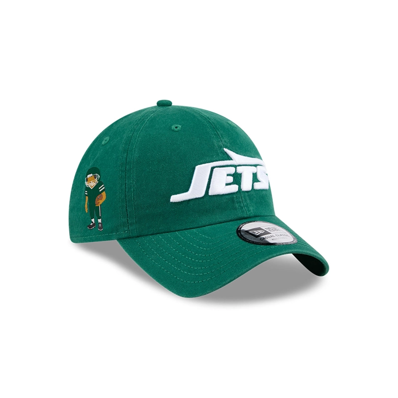 GORRA CASUAL CLASSIC CONCHO  NFL NEW YORK JETS BAD BUNNY SUPER TAZON VERDE - 1