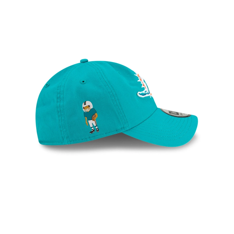 GORRA CASUAL CLASSIC CONCHO  NFL MIAMI DOLPHINS BAD BUNNY SUPERBOWL TURQUESA - 4