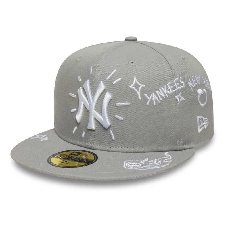 GORRA 59FIFTY MLB NEW YORK YANKEES SCRIBBLE AZUL - 1