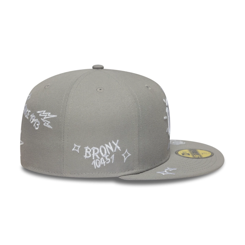 GORRA 59FIFTY MLB NEW YORK YANKEES SCRIBBLE AZUL - 4