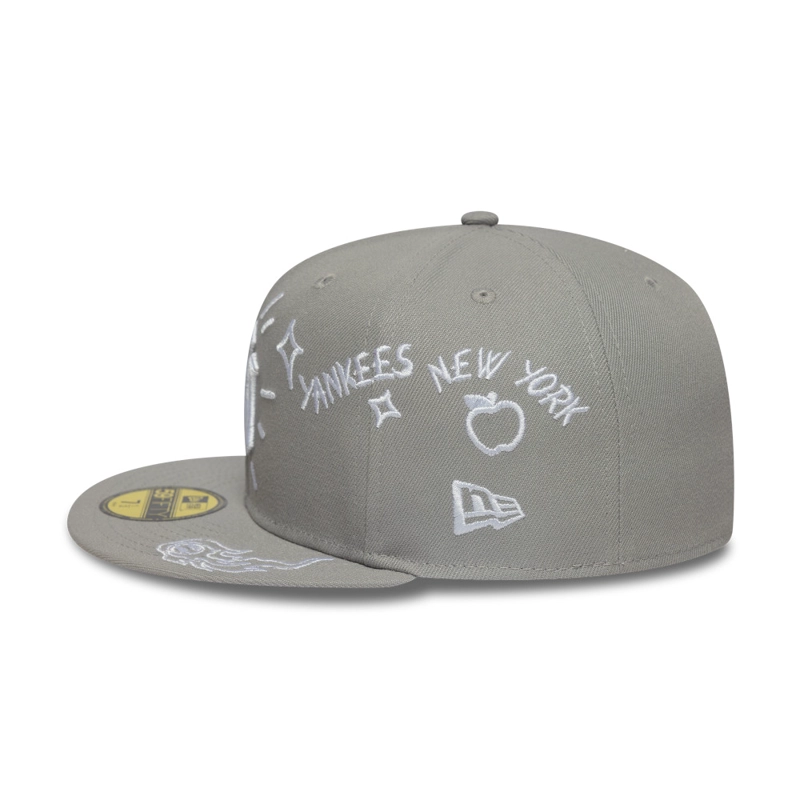 GORRA 59FIFTY MLB NEW YORK YANKEES SCRIBBLE AZUL - 5