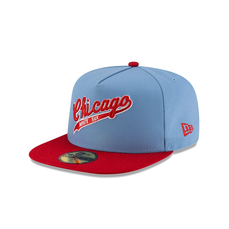 GORRA 59FIFTY MLB CHICAGO WHITE SOX SKY BLUE CELESTE - 2