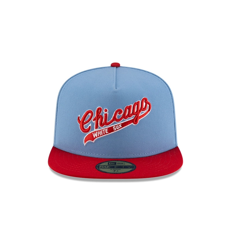 GORRA 59FIFTY MLB CHICAGO WHITE SOX SKY BLUE CELESTE - 3