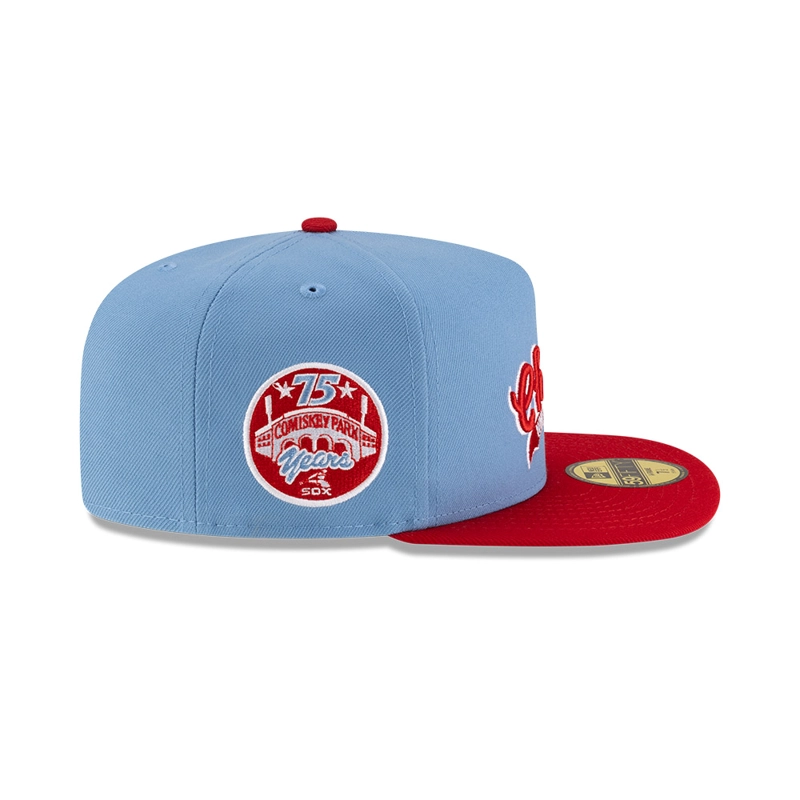 GORRA 59FIFTY MLB CHICAGO WHITE SOX SKY BLUE CELESTE - 5