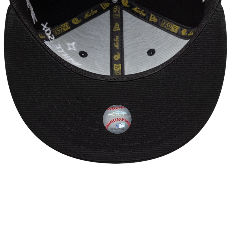 GORRA 59FIFTY MLB CHICAGO WHITE SOX SCRIBBLE NEGRO - 7